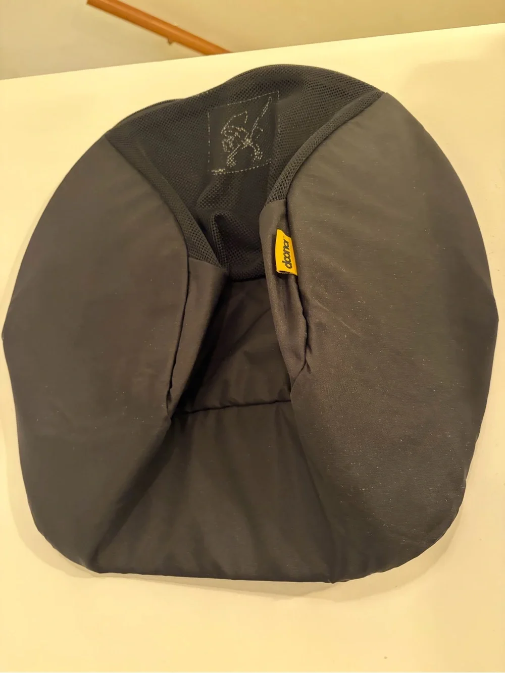 Donut Black Kids Travel Neck Pillow - Support Cushion for Children